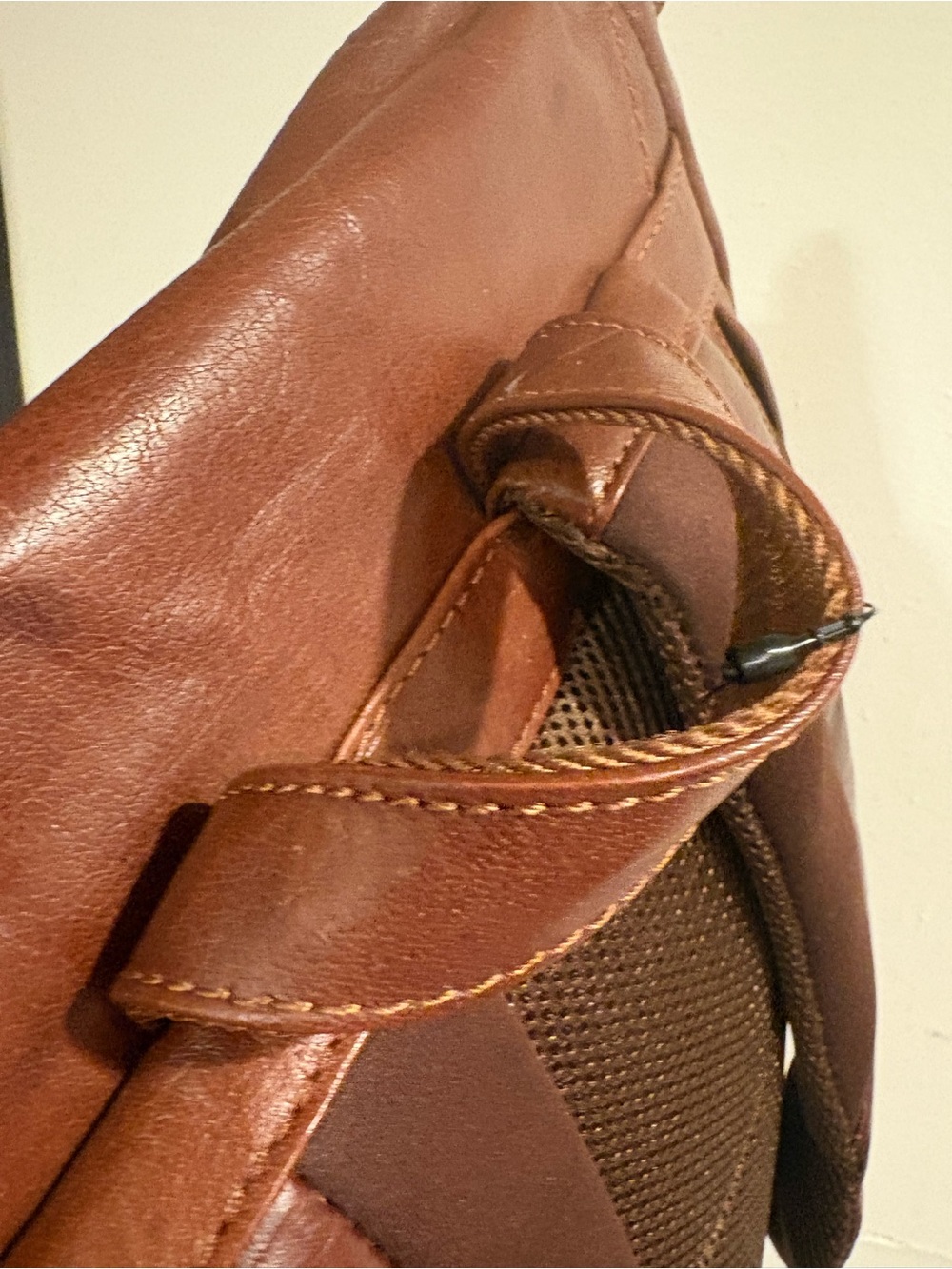 Wilsons Leather Brown Leather Drawstring Backpack - Picture 8 of 16